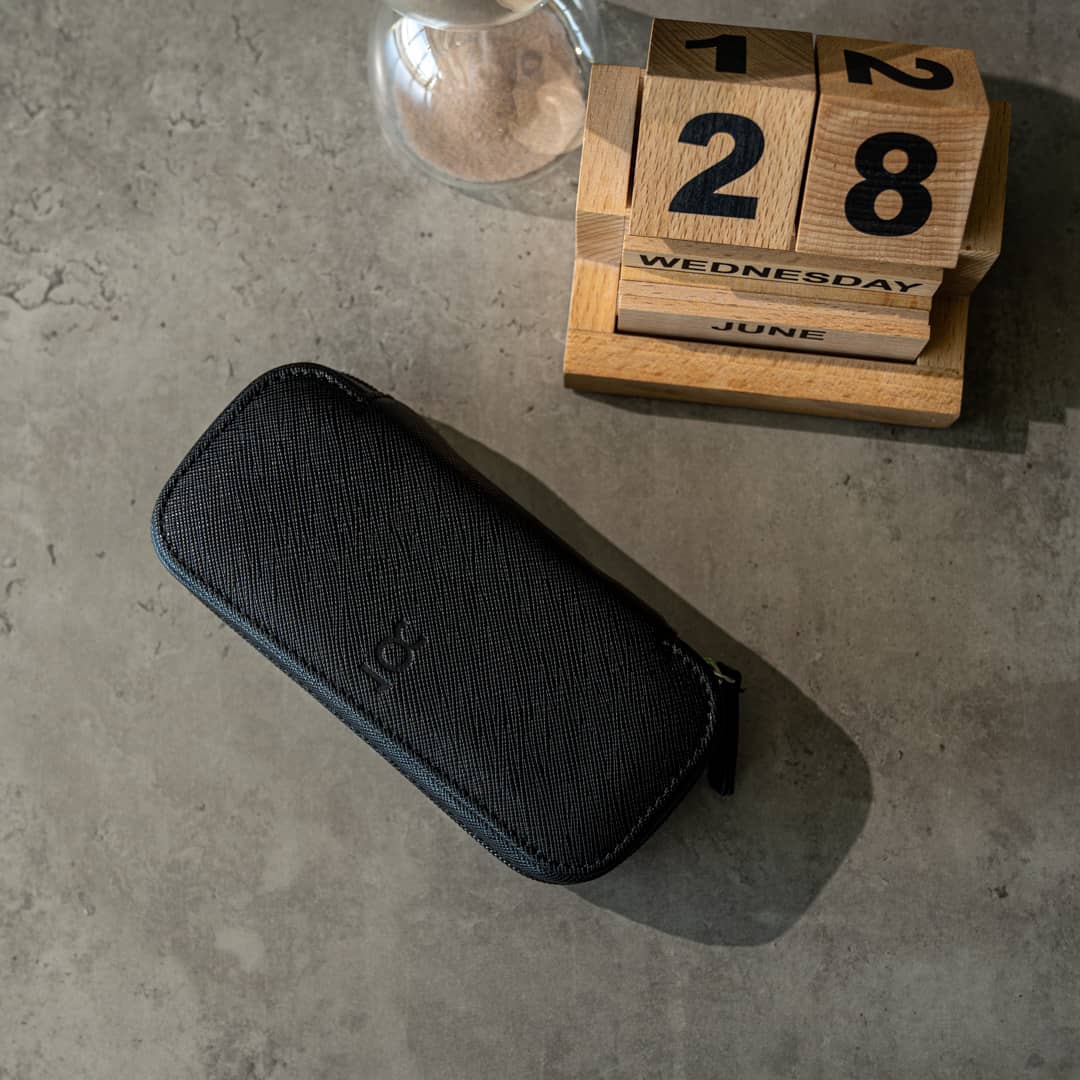 Watch Case For 2 Watches - Black