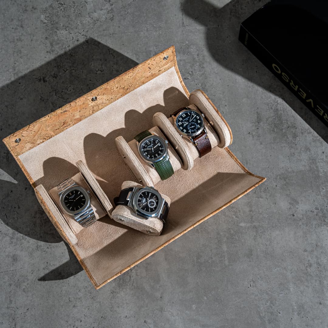 Tuscany Cork 4 Slot Watch Roll