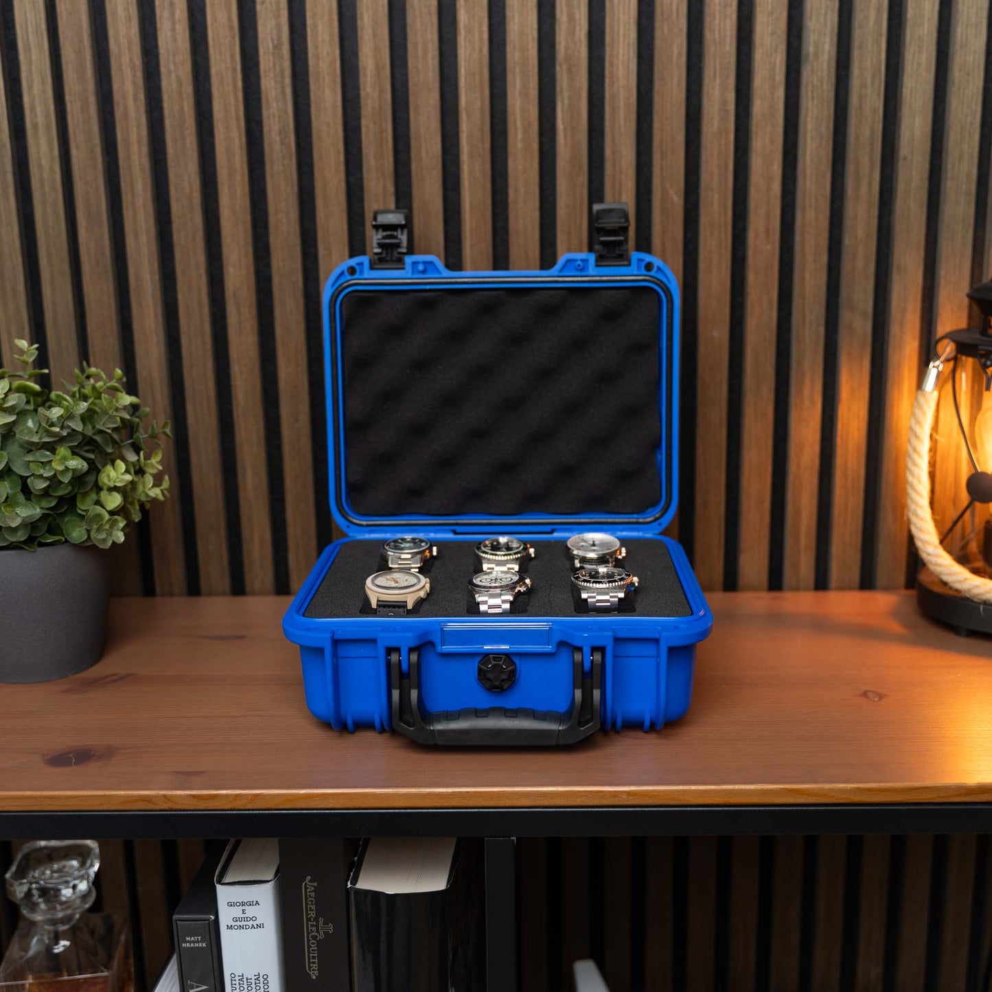 Ocean Blue 6 Slot Watch Box