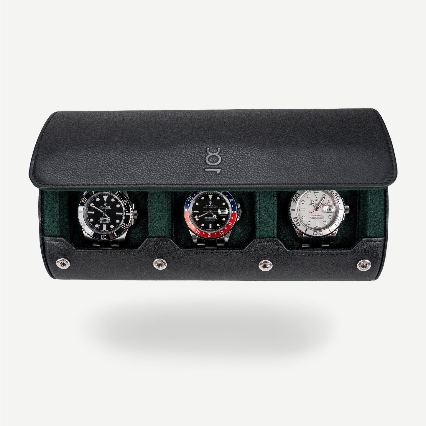 Travel Watch Roll Large - Black Green