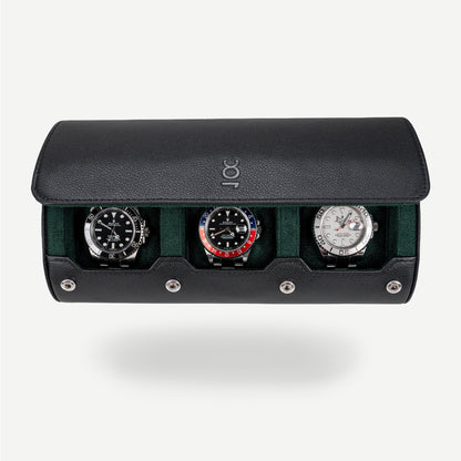 Travel Watch Roll Large - Black Green