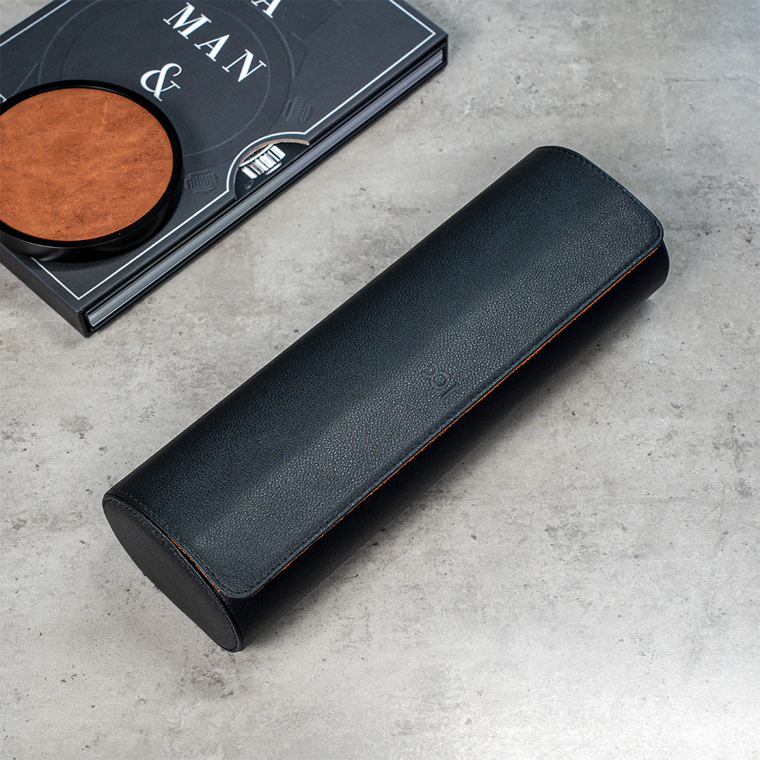 Travel Watch Roll Extra Large - Black Orange