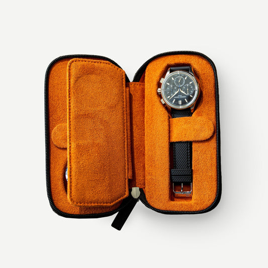 Watch Case For 2 Watches - Black
