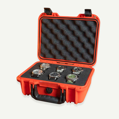 Lava Red 6 Slot Watch Box