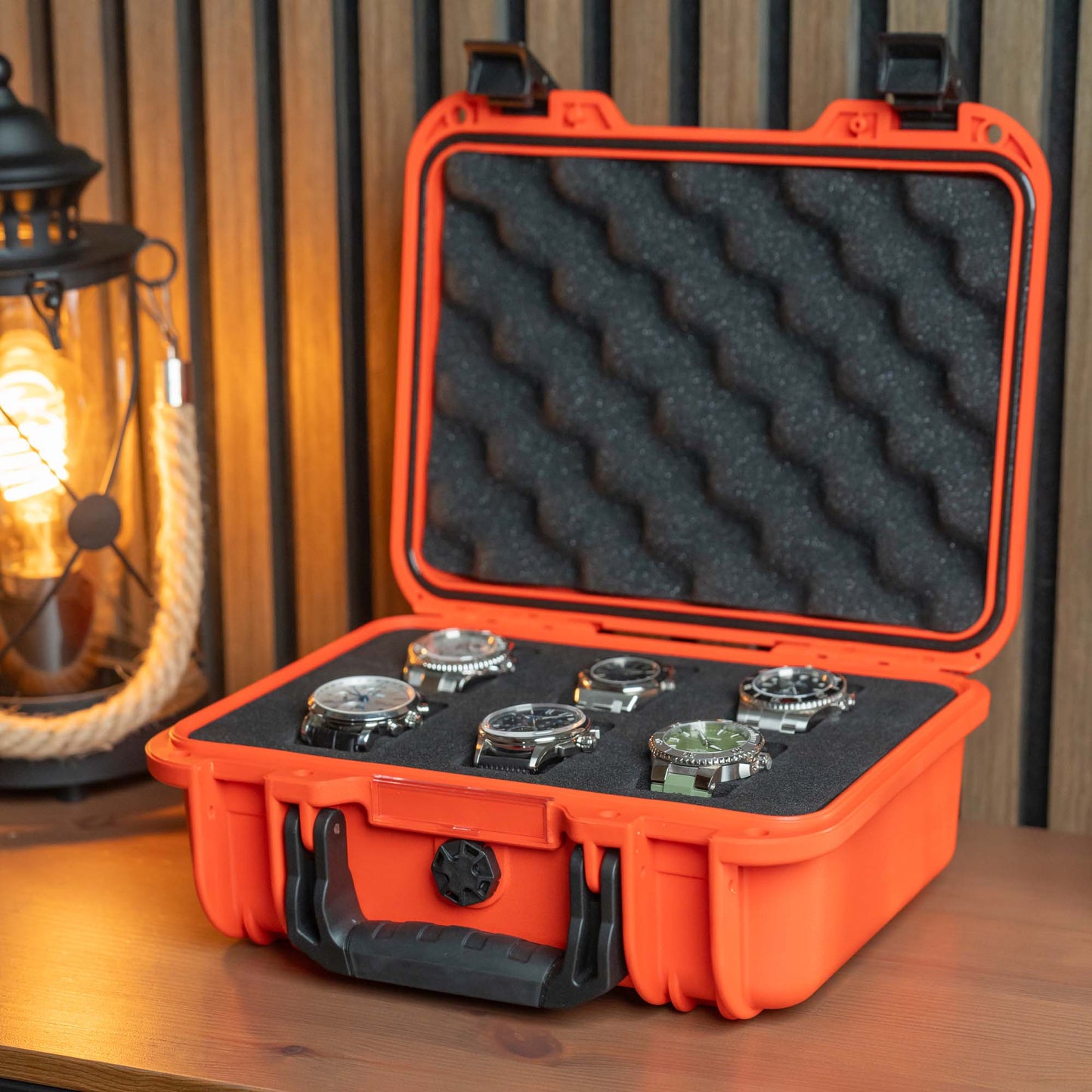 Lava Red 6 Slot Watch Box