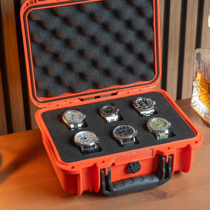 Lava Red 6 Slot Watch Box