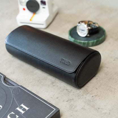 Personalized Watch Roll Large - All Black