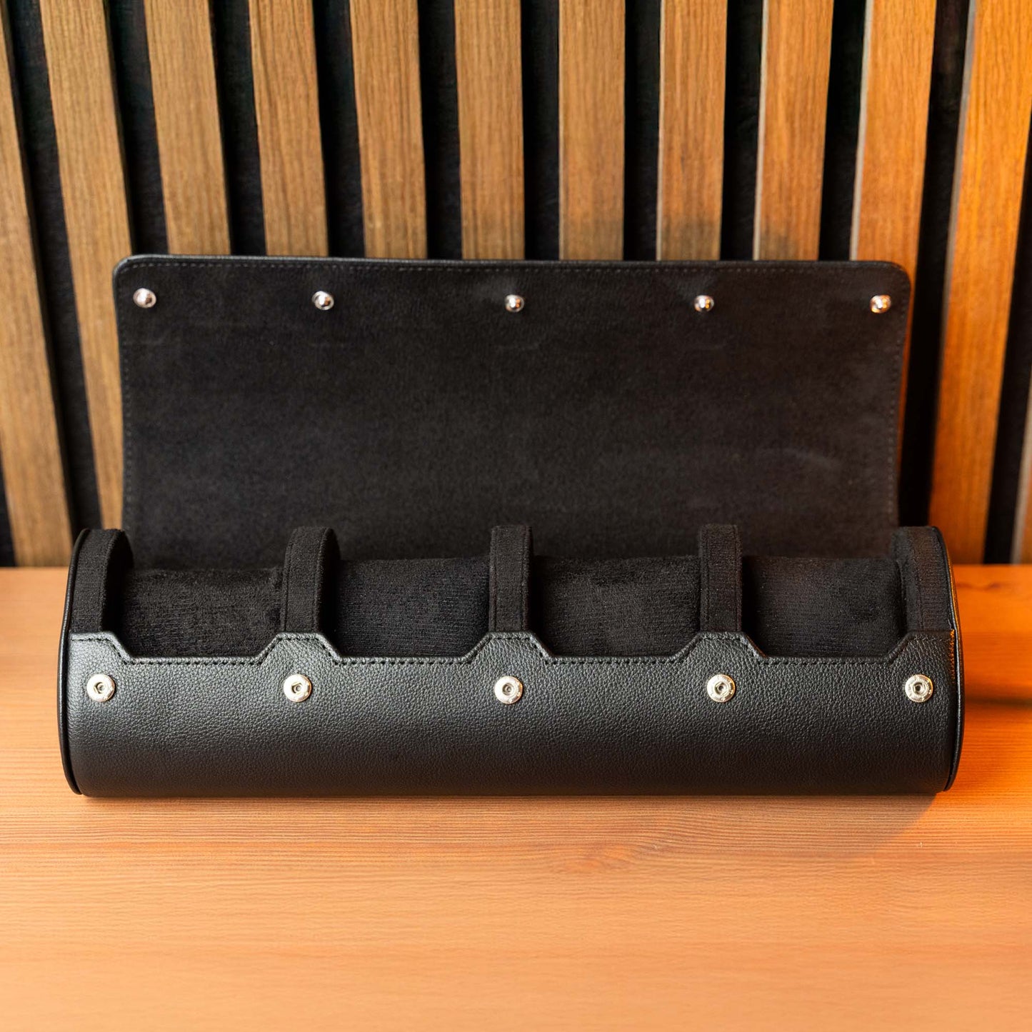 Personalized Travel Watch Roll Extra Large - All Black