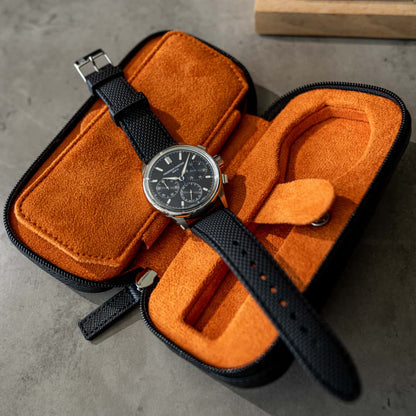 Watch Case For 2 Watches - Black