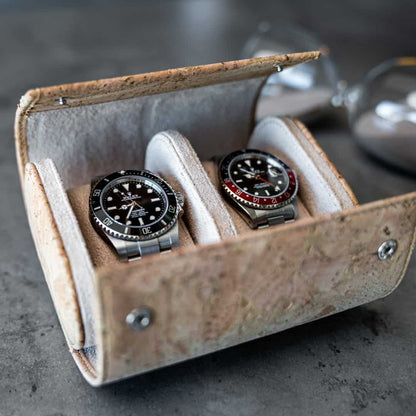 Tuscany Cork 2 Slot Watch Roll