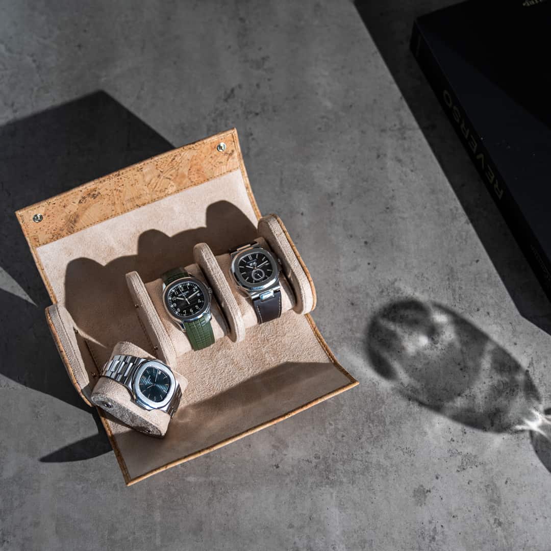 Tuscany Cork 3 Slot Watch Roll