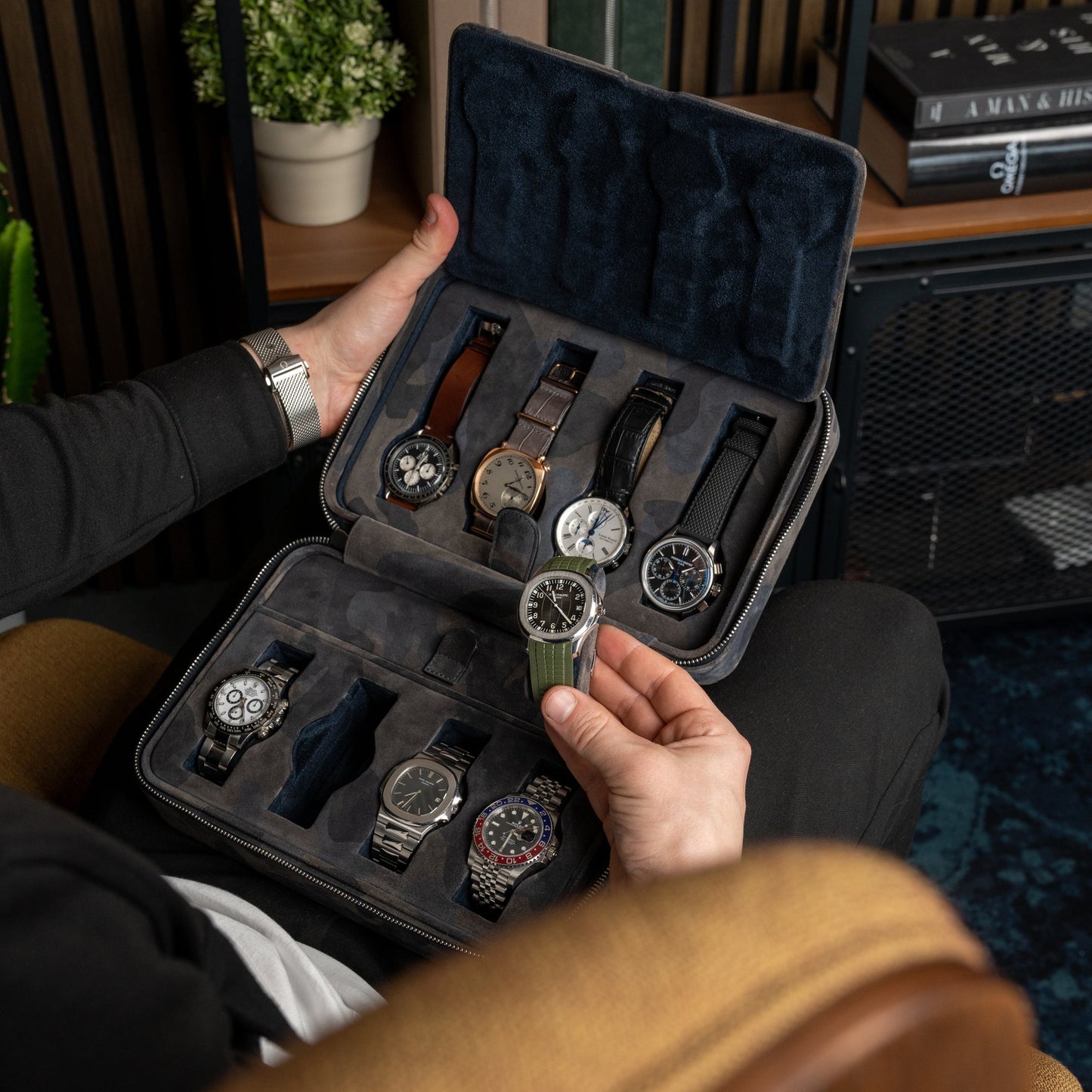 Camo 8 Slot Watch Box