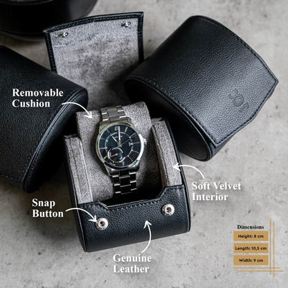 Single Travel Roll - Black Grey