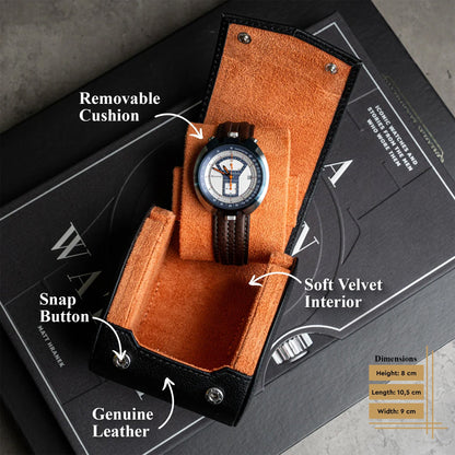 Single Travel Roll - Black Orange