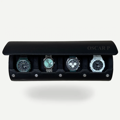 Personalized Travel Watch Roll Extra Large - All Black