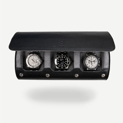 Travel Watch Roll Large - Black Grey