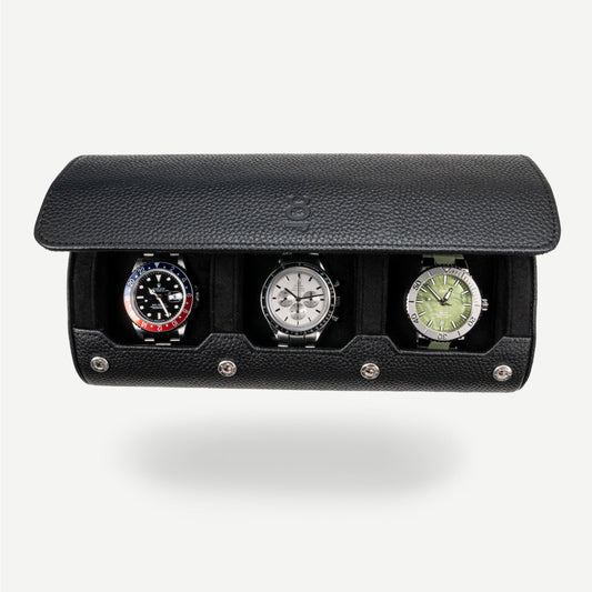 Travel Watch Roll Large - All Black