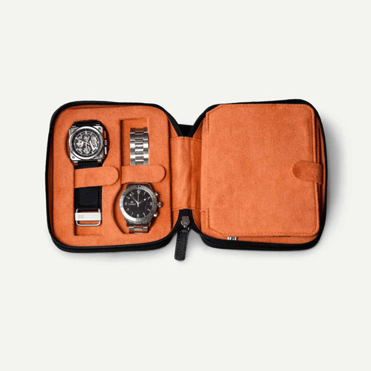 Watch Case For 4 Watches - Black