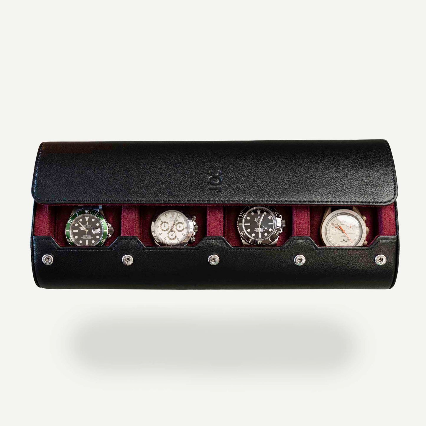 Travel Watch Roll Extra Large - Black Cherry