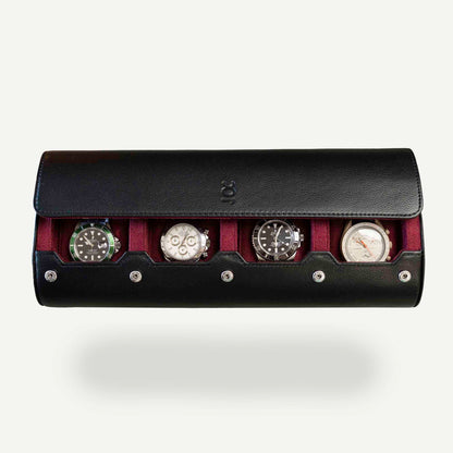 Travel Watch Roll Extra Large - Black Cherry